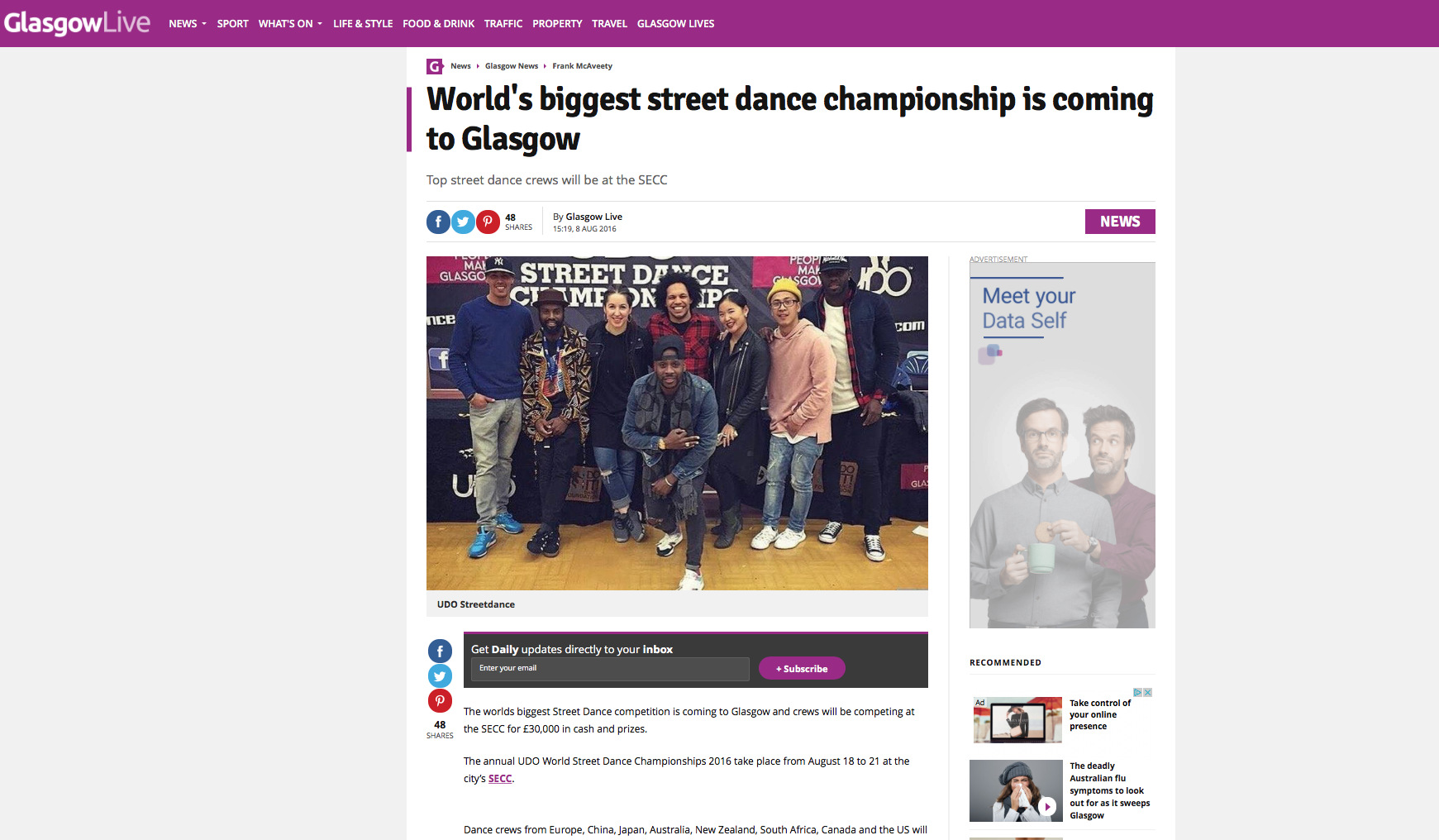 UDO World Street Dance Championships Glasgow 2017